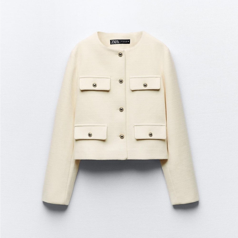 New with tags. Zara crème jacket